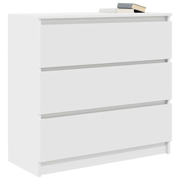 vidaXL Dressoir Spaanplaat Wit 80x35x76 cm - 54% Korting