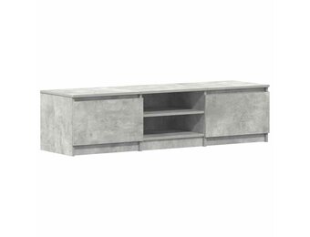 Tv-meubel Bewerkt Hout Betongrijs 140x40x35,5 cm (34% Korting)