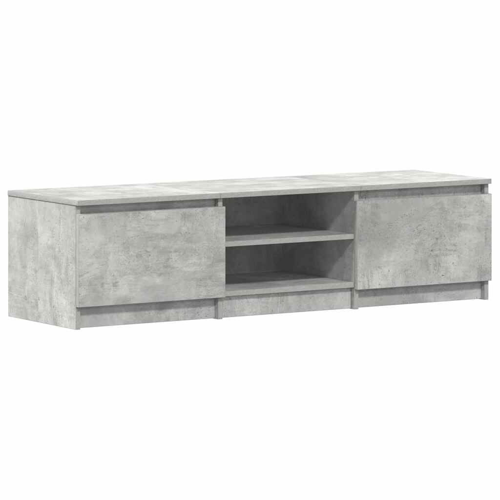 Tv-meubel Bewerkt Hout Betongrijs 140x40x35,5 cm (34% Korting)