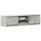 Tv-meubel Bewerkt Hout Betongrijs 140x40x35,5 cm (34% Korting)