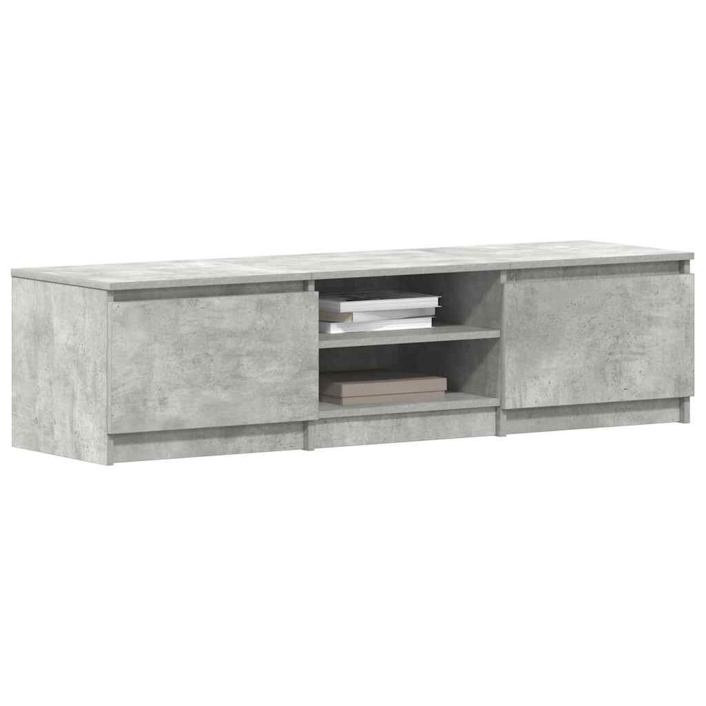 Tv-meubel Bewerkt Hout Betongrijs 140x40x35,5 cm (34% Korting)