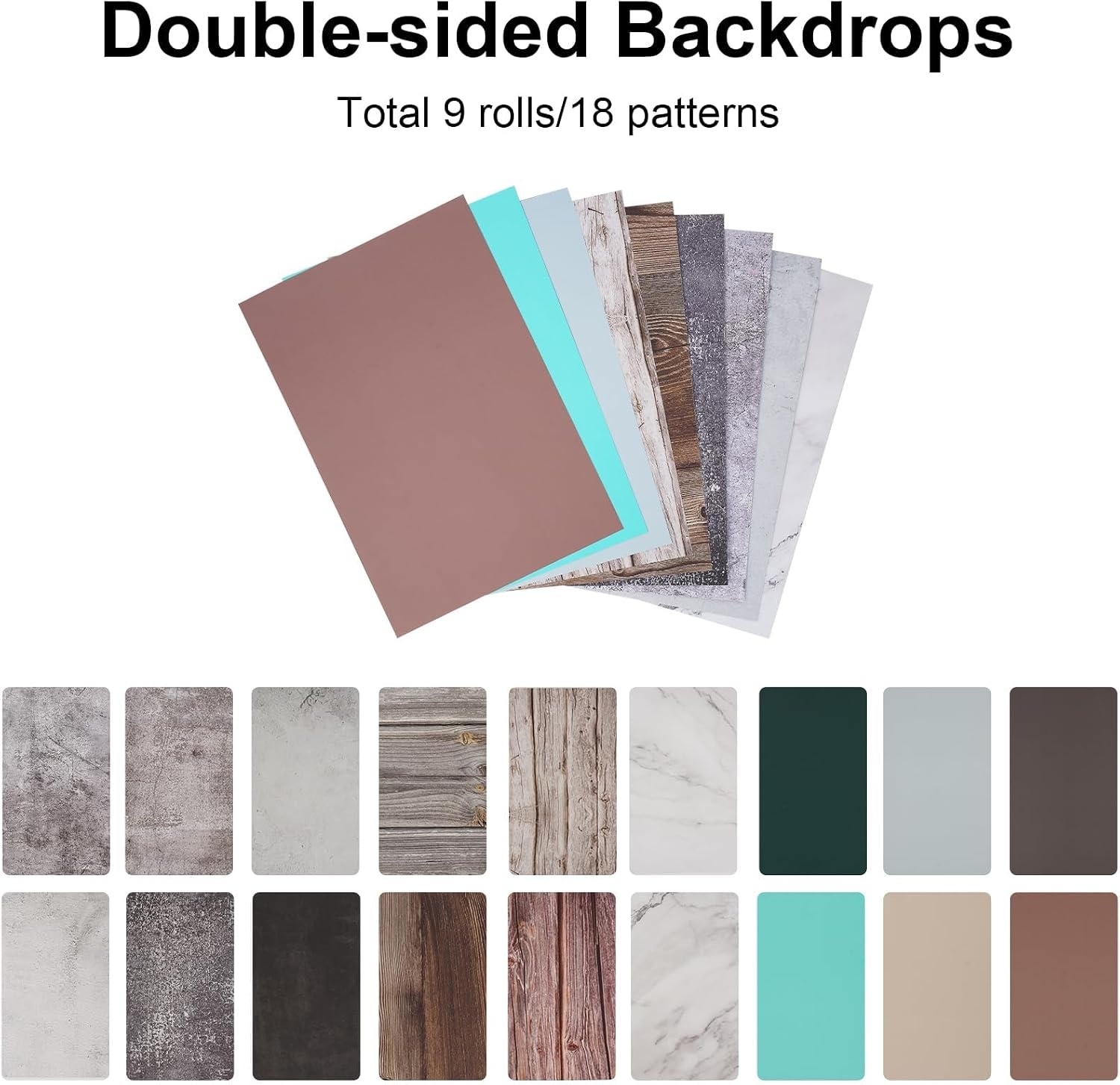 Compacte Foto-achtergrondset 30x40cm met Reflectiepaneel & 9 Kleuren, 34% Korting