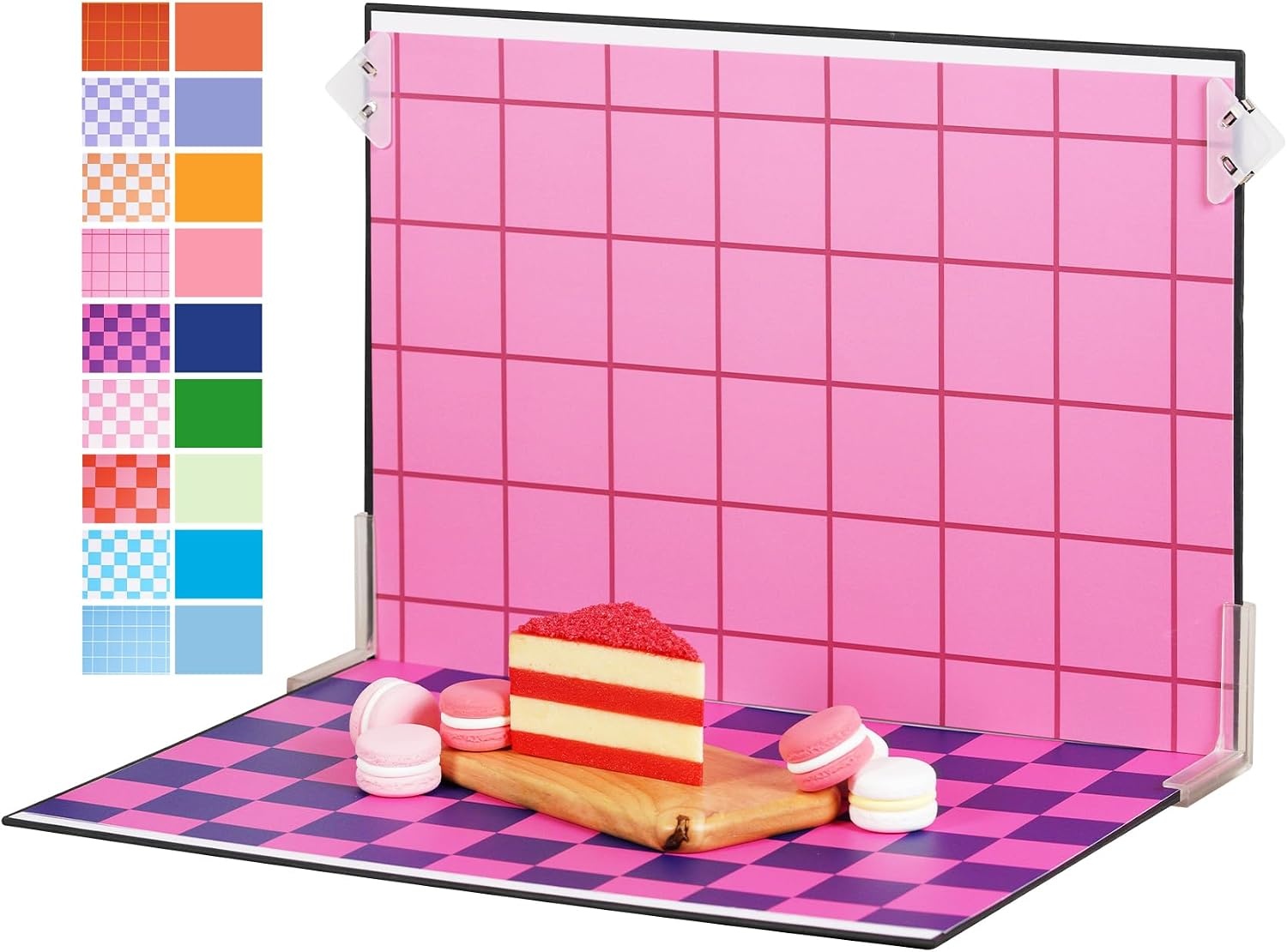 Compacte Foto-achtergrondset 30x40cm met Reflectiepaneel & 9 Kleuren, 34% Korting
