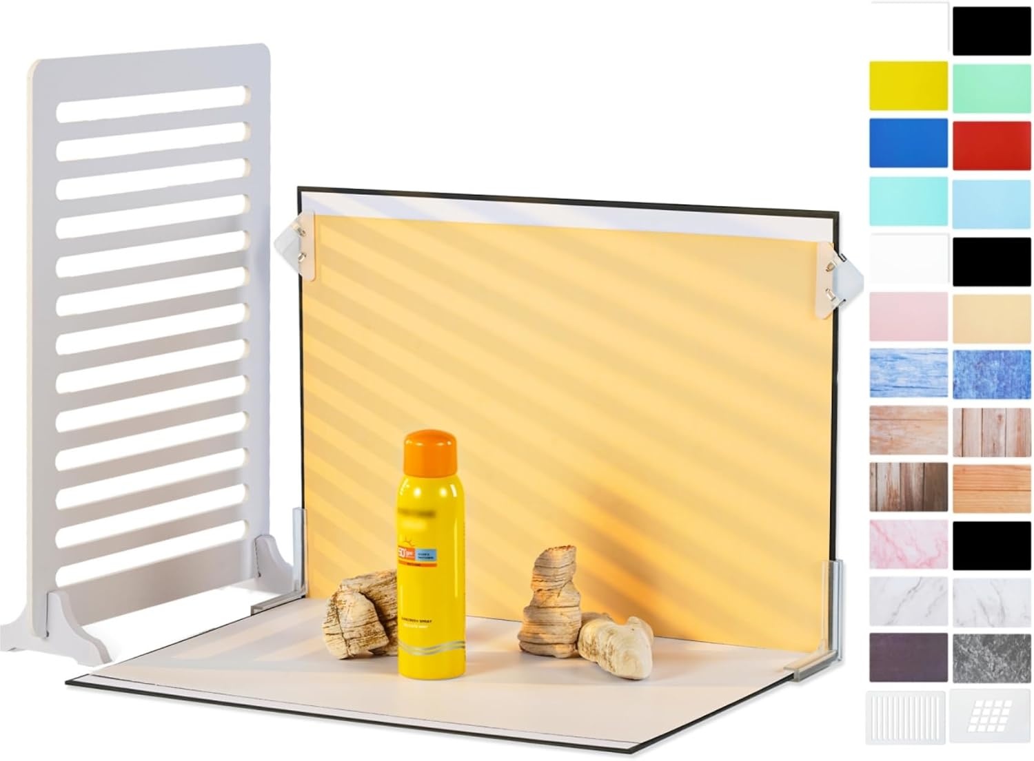 Compacte Foto-achtergrondset 30x40cm met Reflectiepaneel & 9 Kleuren, 34% Korting