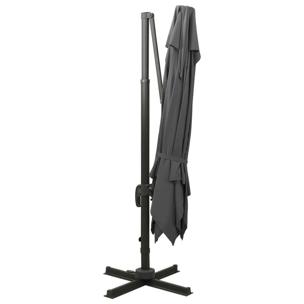 Zweefparasol met dubbel dak 300x300 cm Antraciet - 35% Korting