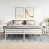 Set van 2 VidaXL Nachtkastjes 25x31x66 cm Wit - 34% Korting