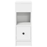 Set van 2 VidaXL Nachtkastjes 25x31x66 cm Wit - 34% Korting
