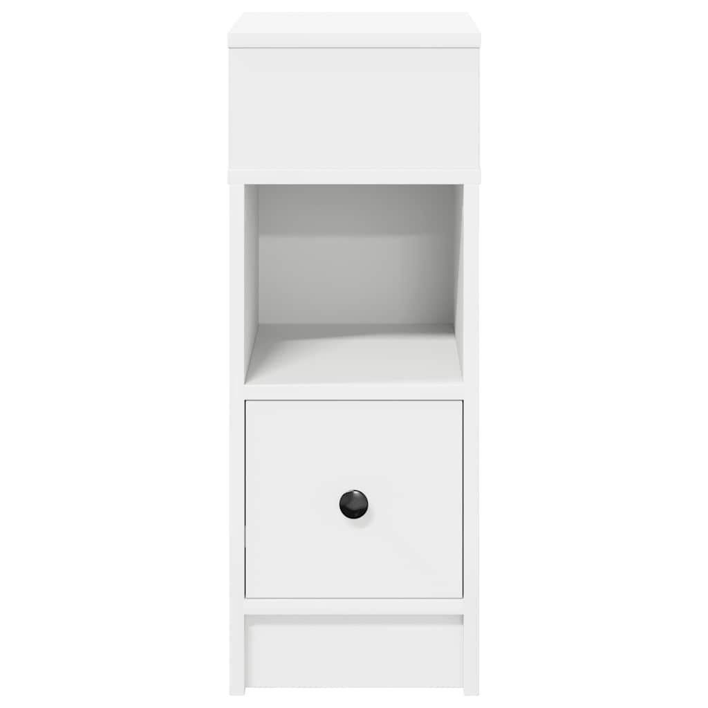 Set van 2 VidaXL Nachtkastjes 25x31x66 cm Wit - 34% Korting