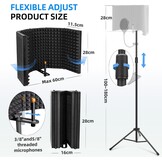 Microfoon Isolatiescherm met Popfilter & Statiefhouder - 34% Korting