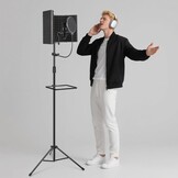 Microfoon Isolatiescherm met Popfilter & Statiefhouder - 34% Korting