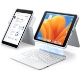 Draaibare Toetsenbordhoes met Trackpad voor iPad 7/8/9 - Wit - 34% Korting