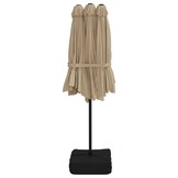 Dubbele Parasol 449x265 cm Taupe - 35% Korting