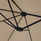 Dubbele Parasol 449x265 cm Taupe - 35% Korting