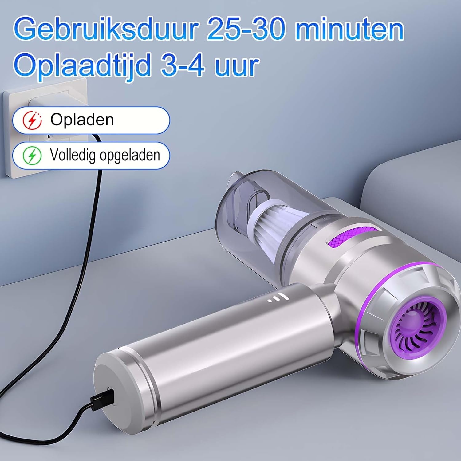 4-in-1 Draadloze Handstofzuiger 22.000 Pa, 32% Korting