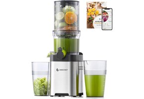 AMZCHEF Slow Juicer 120mm RVS - 180W | 34% Korting