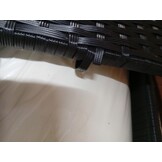 VidaXL Ligbed Poly Rattan Zwart - 54% Korting