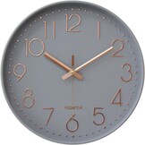 Moderne Wandklok 30 cm - Geruisloze Radiografische Klok - Rood - 33% Korting