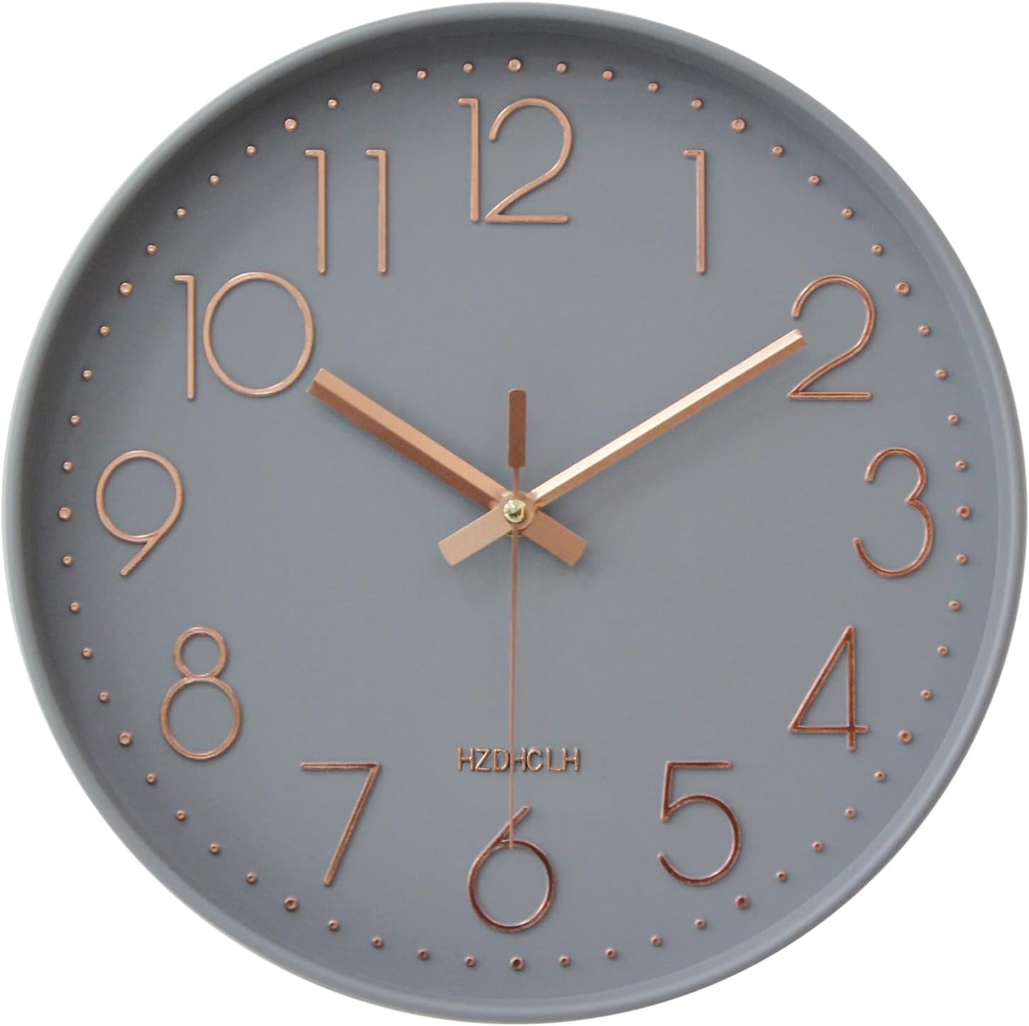 Moderne Wandklok 30 cm - Geruisloze Radiografische Klok - Rood - 33% Korting