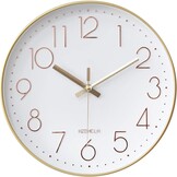 Moderne Wandklok 30 cm - Geruisloze Radiografische Klok - Rood - 33% Korting