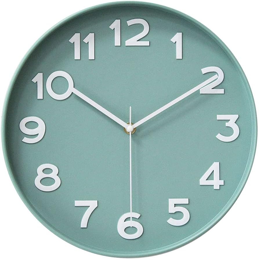 Moderne Wandklok 30 cm - Geruisloze Radiografische Klok - Rood - 33% Korting