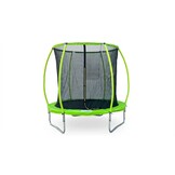 Trampoline 244 cm rond - Veiligheidsnet - Groen/Zwart - 35% Korting