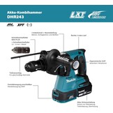 Makita DHR243Z Combihamer 18V LXT SDS-Plus 24mm (Body) - 60% Korting