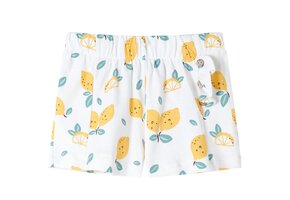 Kindershorts ecru maat 116 met citroenprint - 76% korting