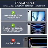 Toetsenbordhoes iPad Air 13" (M2) 2024 - Spaans Toetsenbord Lichtroze - 73% Korting