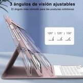 Toetsenbordhoes iPad Air 13" (M2) 2024 - Spaans Toetsenbord Lichtroze - 73% Korting