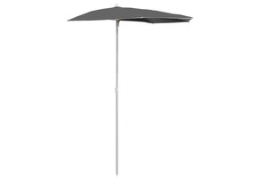 Half Parasol Antraciet 180x90 cm - 60% Korting
