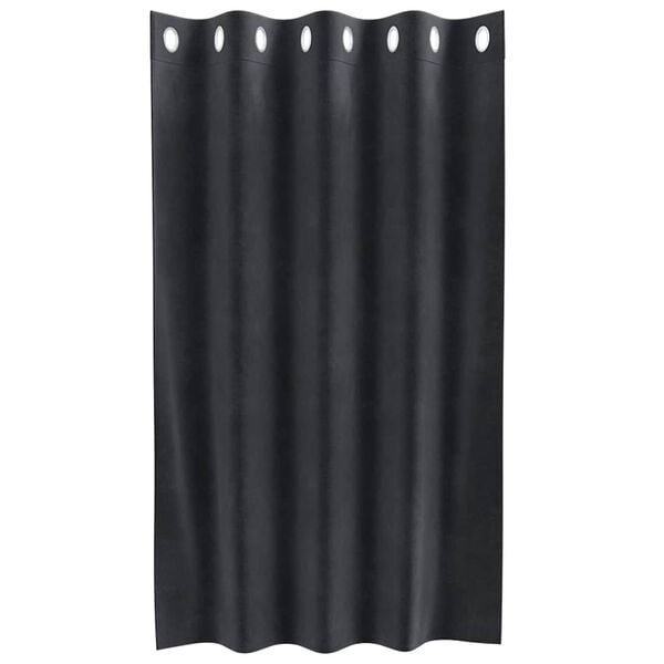 Donkergrijze Fluweel Gordijnen (2 stuks) 140x140cm - 33% Korting