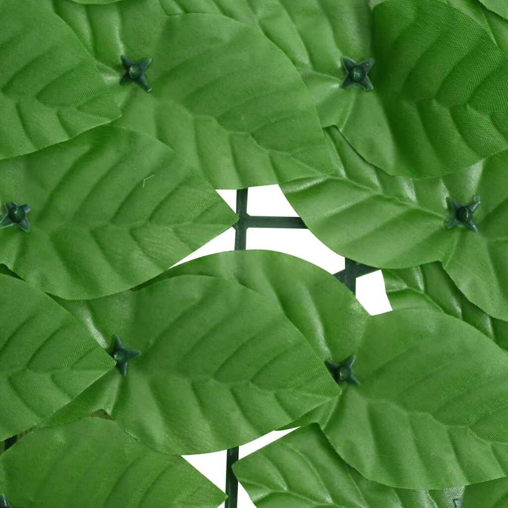 vidaXL Balkonscherm met groene bladeren 400x150 cm - 33% Korting