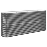 Plantenbak 152x40x68cm Antraciet Staal met 34% Korting