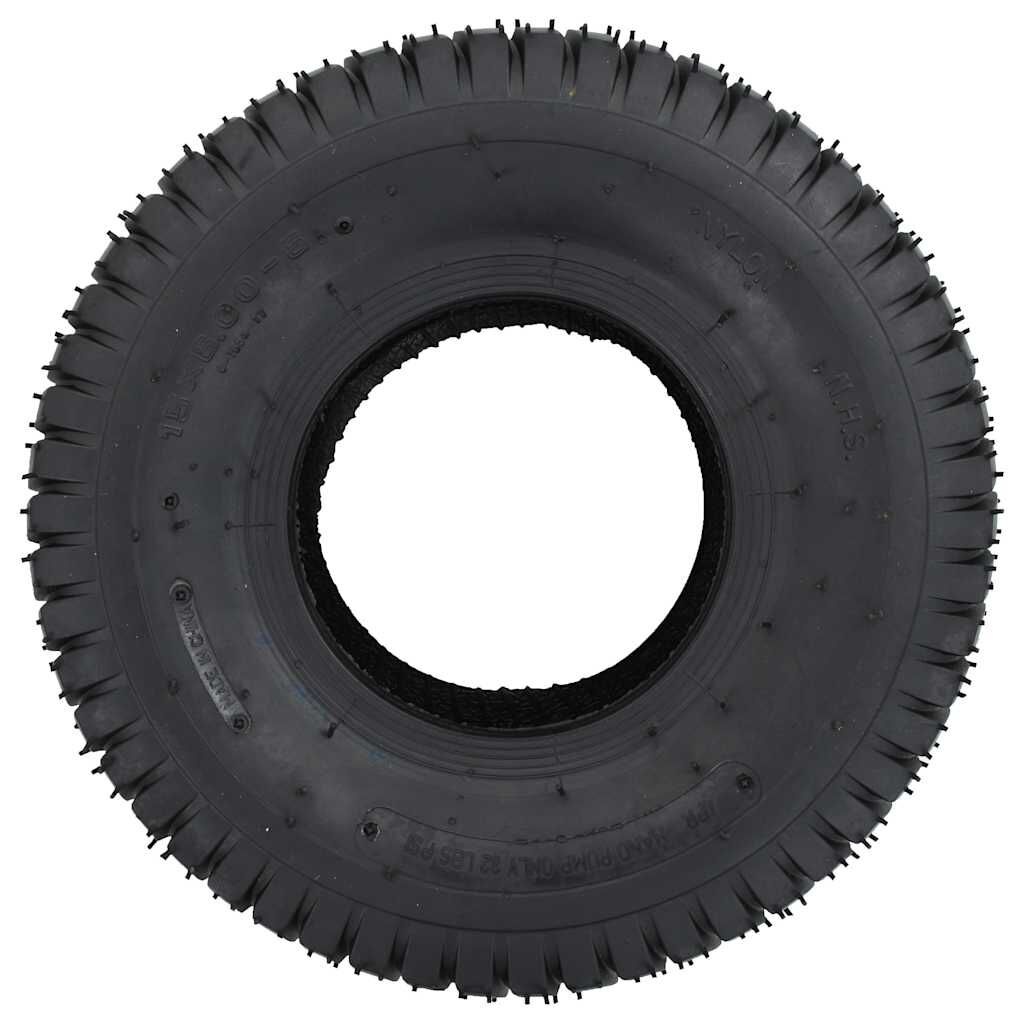 vidaXL Kruiwagenband + Binnenband Set 15x6.00-6 4PR Rubber - 34% Korting