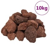 VidaXL Lavastenen 10 kg (5-8 cm) Rood - 33% Korting