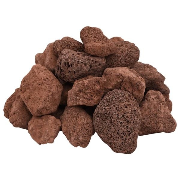 VidaXL Lavastenen 10 kg (5-8 cm) Rood - 33% Korting