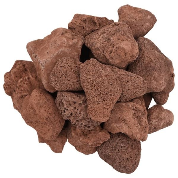 VidaXL Lavastenen 10 kg (5-8 cm) Rood - 33% Korting
