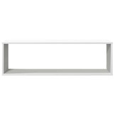 vidaXL Wandschappen Kubus Wit (4 stuks) - 34% Korting!