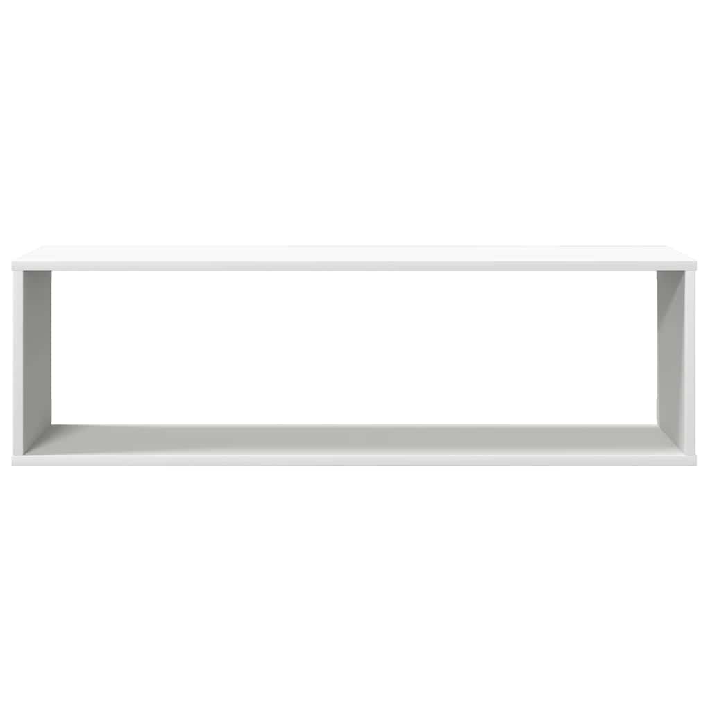 vidaXL Wandschappen Kubus Wit (4 stuks) - 34% Korting!