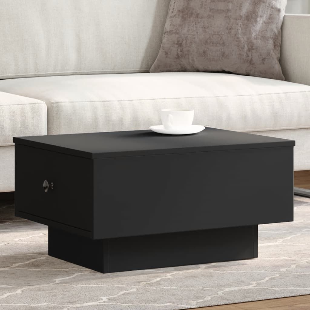 vidaXL Salontafel 60x45x31 cm Zwart Bewerkt Hout met 59% Korting