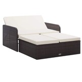 Loungeset met kussens, Poly Rattan Bruin - 35% Korting