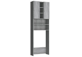 Wasmachinekast Grijs Sonoma Eiken - 46% Korting