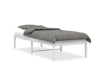 vidaXL Bedframe Metaal Wit 80x200 cm - 34% Korting