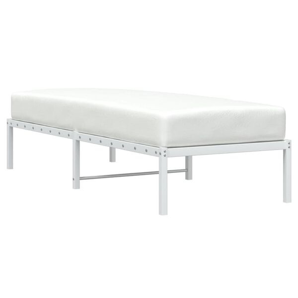vidaXL Bedframe Metaal Wit 80x200 cm - 34% Korting