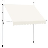 vidaXL Luifel Handmatig Uittrekbaar 250 cm Crème - 35% Korting