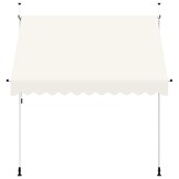 vidaXL Luifel Handmatig Uittrekbaar 250 cm Crème - 35% Korting