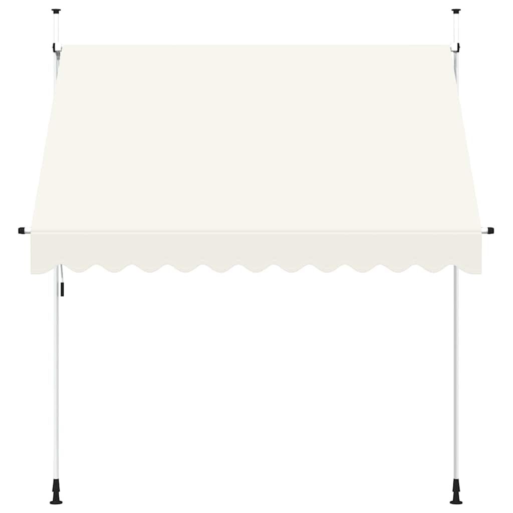 vidaXL Luifel Handmatig Uittrekbaar 250 cm Crème - 35% Korting