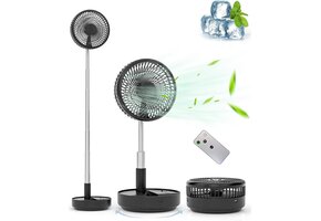Primevolve Opvouwbare Vloerventilator 7,7 inch Wit - 33% Korting