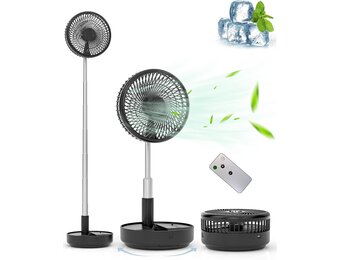 Primevolve Opvouwbare Vloerventilator 7,7 inch Wit - 33% Korting