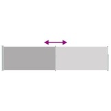 Uittrekbaar Tuinscherm VidaXL 120x500cm Grijs - 34% Korting